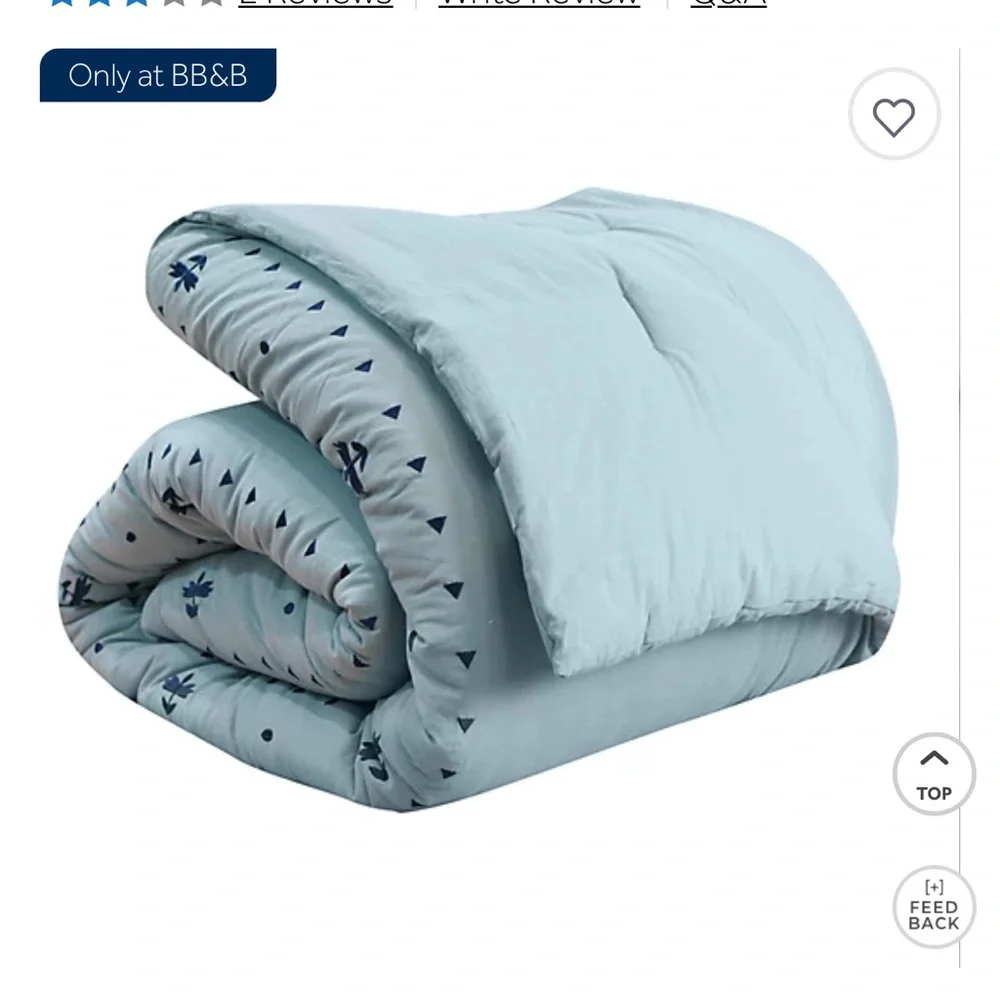 Wild Sage Alana Geometric 3-Piece Reversible Comforter Set